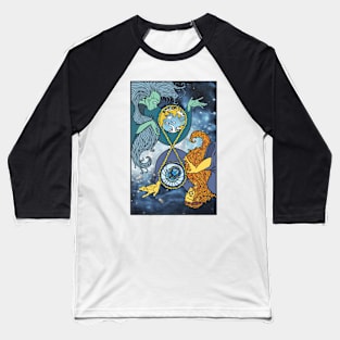 Mother Earth and Father Time Baseball T-Shirt